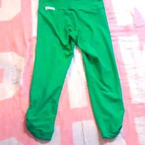 Elisabetta rogiani couture beautiful green cropped yoga leggings large gym